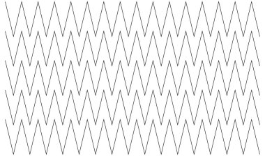 Dalgalı, zig-zag, çapraz çizgiler. Dalgalanan çizgiler