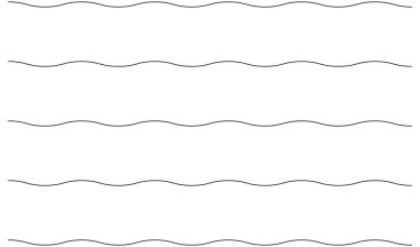 Dalgalı, zig-zag, çapraz çizgiler. Dalgalanan çizgiler