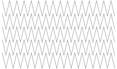 Dalgalı, zig-zag, çapraz çizgiler. Dalgalanan çizgiler