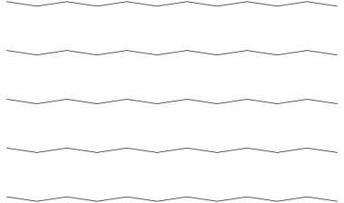 Dalgalı, zig-zag, çapraz çizgiler. Dalgalanan çizgiler