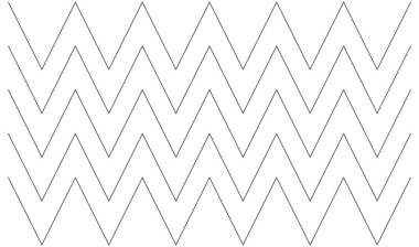 Dalgalı, zig-zag, çapraz çizgiler. Dalgalanan çizgiler