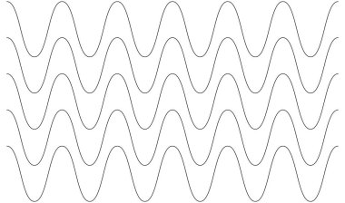 Dalgalı, zig-zag, çapraz çizgiler. Dalgalanan çizgiler
