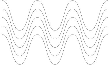 Dalgalı, zig-zag, çapraz çizgiler. Dalgalanan çizgiler