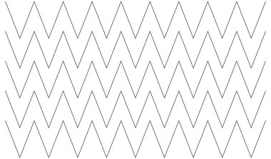 Dalgalı, zig-zag, çapraz çizgiler. Dalgalanan çizgiler