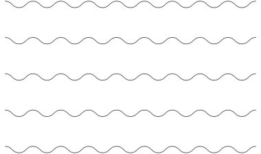 Dalgalı, zig-zag, çapraz çizgiler. Dalgalanan çizgiler