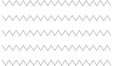 Dalgalı, zig-zag, çapraz çizgiler. Dalgalanan çizgiler