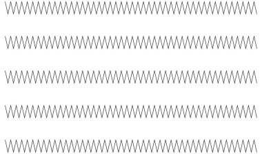 Dalgalı, zig-zag, çapraz çizgiler. Dalgalanan çizgiler