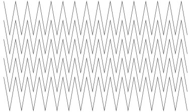 Dalgalı, zig-zag, çapraz çizgiler. Dalgalanan çizgiler