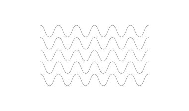 Dalgalı, zig-zag, çapraz çizgiler. Dalgalanan çizgiler