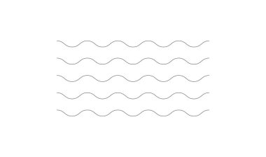 Dalgalı, zig-zag, çapraz çizgiler. Dalgalanan çizgiler