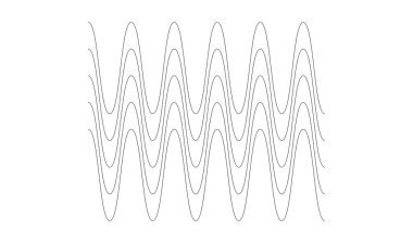 Dalgalı, zig-zag, çapraz çizgiler. Dalgalanan çizgiler