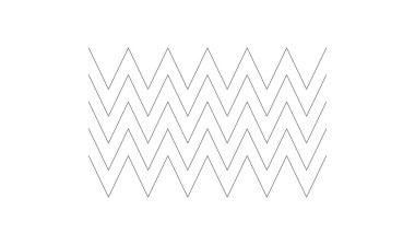 Dalgalı, zig-zag, çapraz çizgiler. Dalgalanan çizgiler