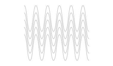 Dalgalı, zig-zag, çapraz çizgiler. Dalgalanan çizgiler