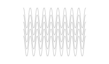 Dalgalı, zig-zag, çapraz çizgiler. Dalgalanan çizgiler