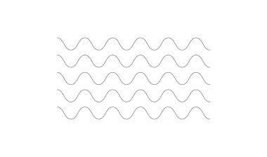 Dalgalı, zig-zag, çapraz çizgiler. Dalgalanan çizgiler