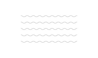 Dalgalı, zig-zag, çapraz çizgiler. Dalgalanan çizgiler