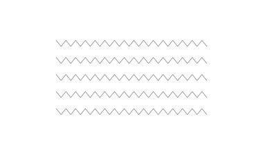 Dalgalı, zig-zag, çapraz çizgiler. Dalgalanan çizgiler
