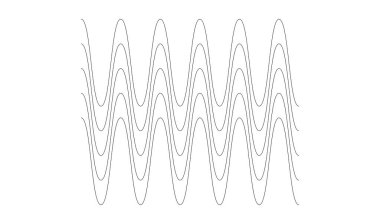 Dalgalı, zig-zag, çapraz çizgiler. Dalgalanan çizgiler