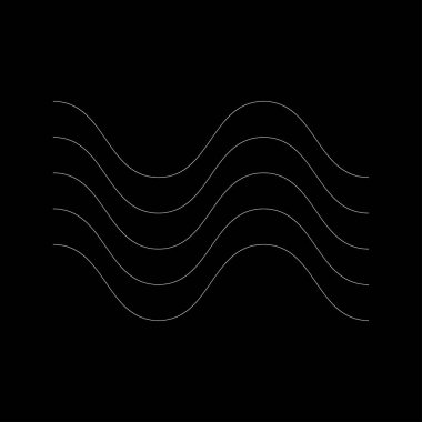 Dalgalı, zig-zag, çapraz çizgiler. Dalgalanan çizgiler