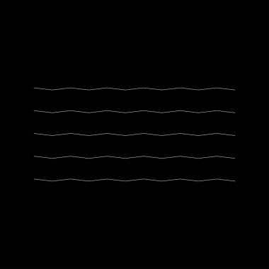 Dalgalı, zig-zag, çapraz çizgiler. Dalgalanan çizgiler