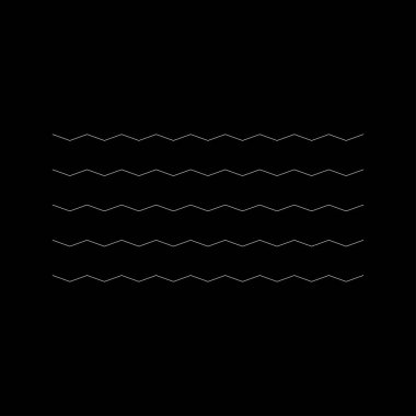 Dalgalı, zig-zag, çapraz çizgiler. Dalgalanan çizgiler