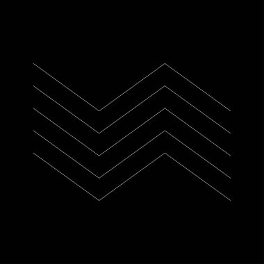 Dalgalı, zig-zag, çapraz çizgiler. Dalgalanan çizgiler