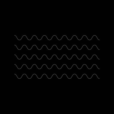 Dalgalı, zig-zag, çapraz çizgiler. Dalgalanan çizgiler