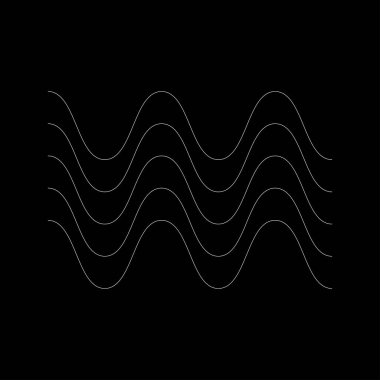 Dalgalı, zig-zag, çapraz çizgiler. Dalgalanan çizgiler