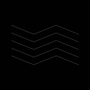 Dalgalı, zig-zag, çapraz çizgiler. Dalgalanan çizgiler