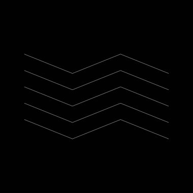 Dalgalı, zig-zag, çapraz çizgiler. Dalgalanan çizgiler