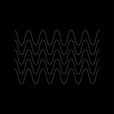 Dalgalı, zig-zag, çapraz çizgiler. Dalgalanan çizgiler