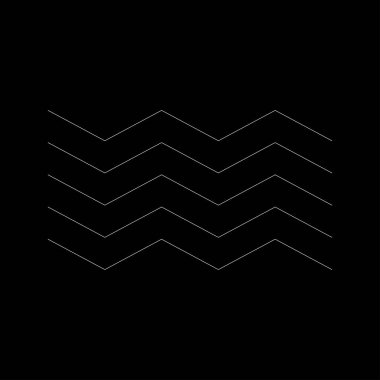 Dalgalı, zig-zag, çapraz çizgiler. Dalgalanan çizgiler