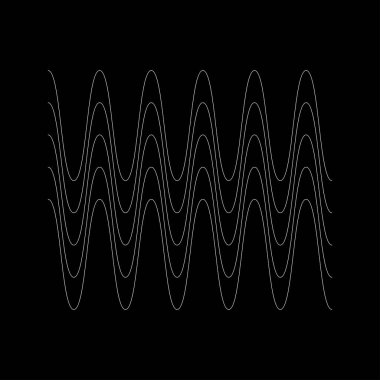 Dalgalı, zig-zag, çapraz çizgiler. Dalgalanan çizgiler