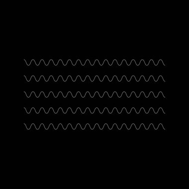 Dalgalı, zig-zag, çapraz çizgiler. Dalgalanan çizgiler