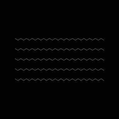 Dalgalı, zig-zag, çapraz çizgiler. Dalgalanan çizgiler