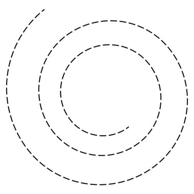 Sarmal, girdap ve kıvrık şekil elementi