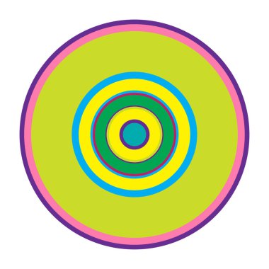 Rastgele daireler soyut geometrik bileşim