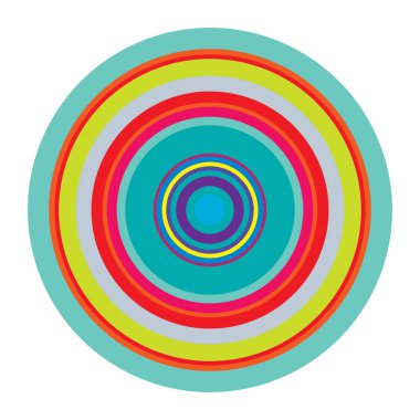 Rastgele daireler soyut geometrik bileşim