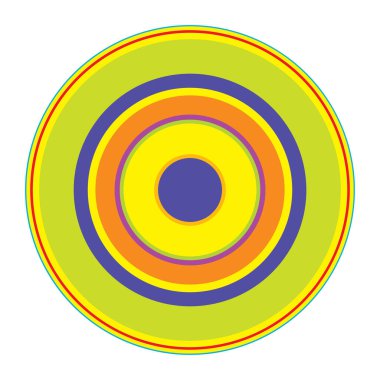 Rastgele daireler soyut geometrik bileşim