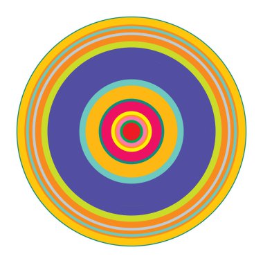 Rastgele daireler soyut geometrik bileşim