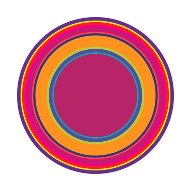 Rastgele daireler soyut geometrik bileşim