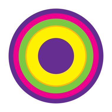 Rastgele daireler soyut geometrik bileşim