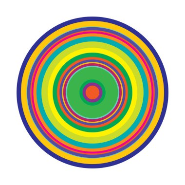 Rastgele daireler soyut geometrik bileşim