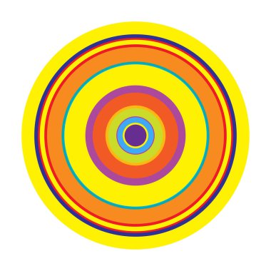 Rastgele daireler soyut geometrik bileşim