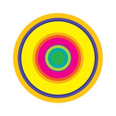 Rastgele daireler soyut geometrik bileşim