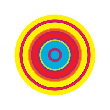 Rastgele daireler soyut geometrik bileşim