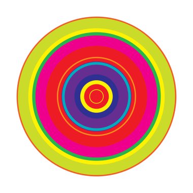 Rastgele daireler soyut geometrik bileşim