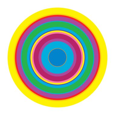 Rastgele daireler soyut geometrik bileşim