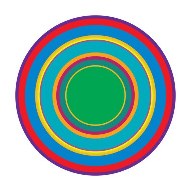 Rastgele daireler soyut geometrik bileşim