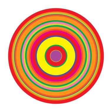 Rastgele daireler soyut geometrik bileşim